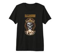 Halloqueen Skull Queen Spooky Season Crown Gift Maglietta Premium