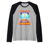 Halloqueens Queens Are Born in October Birthday Halloween Maglia con Maniche Raglan