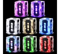 Halloscume 8 set di decorazioni per feste anni '80 anni '90 nastro a cassetta secchio centrotavola nastro radio boombox festa di compleanno tavolo decorazioni luce al neon per 1980 1990 forniture hip