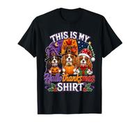 Hallothanksmas Cavalier King Charles Spaniel Dog Lovers Maglietta