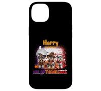 HalloThanksMas Miniature Schnauzer Spooky Thankful Merry Custodia per iPhone 14 Plus