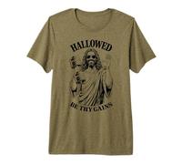 Hallowed Be Thy Gains - Manubri da Palestra e Sollevamento Pesi Maglietta Premium