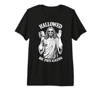 Hallowed Be Thy Gains - Manubri da Palestra e Sollevamento Pesi Maglietta Premium