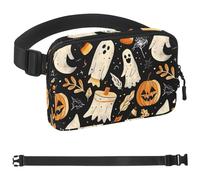 Hallowed Happy Little Cutie Marsupio per donne e uomini, borsa a tracolla con tasche con cerniera, marsupio impermeabile con cinturino regolabile per allenamento, corsa, viaggi, escursionismo,