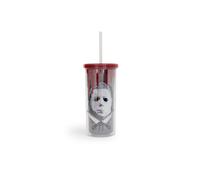 Halloween 2 Michael Myers Carnevale Coppa con Coperchio E Paglia Contiene 591ml