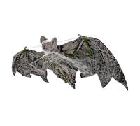 Halloween 3D Bats Decoration, Realistic Giant Bats Decor, Foam, Cloth Halloween Decorations with Spider Cotton Yard Ornaments for Garden, Outdoor Patio, Haunted House, Yard, Window, and Tree, 70 x 40
