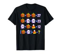 Halloween 67 Meme Matematica Gamer Pixel Zucca Fantasma Candy Mais Maglietta