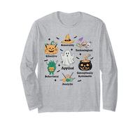 Halloween 7 Dimensions of Behavior Analyst Ghost Witch Aba Maglia a Manica