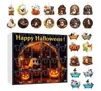 Halloween A Dvent C Alendar | Calendario Del Conto Alla Rovescia Di Ghost A 24 Giorni | 2d Decorazioni Di Halloween Acrilico | Traccia Il In Modo Creativo | Presente Commovente | 32x28x6cm | Per