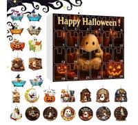 Halloween A Dvent C Alendar | Calendario Del Conto Alla Rovescia Di Ghost A 24 Giorni | 2d Decorazioni Di Halloween Acrilico | Traccia Il In Modo Creativo | Presente Commovente | 32x28x6cm | Per