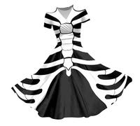 Halloween Abito Donna,Abito Rinascimentale retrò Curvy Lungo Carnevale Medievale Vittoriano Vestiti Abbigliamento da Donna per Gioco di Ruolo