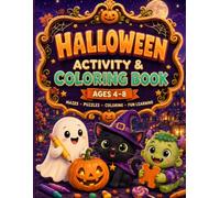 Halloween Activity Book for Kids Ages 4-8: Mazes, Puzzles, Coloring & Fun Learning Activities