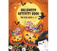 Halloween Activity Book | Halloween Activity Book for Kids Ages 4 - 6 | 50 Engaging Puzzles and Games Including Dot-to-Dots, Colour by Numbers, Mazes, Word Searches, Crosswords, and More!