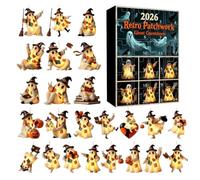 Halloween Advent 2026 2D Acrylic Funny Ghost Advent | 2026 24 Day Halloween Advent Calendarr With 2D Acrylic Ghost Ornaments, Portachiavi Charms And Party Favours For Kids and