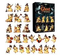 Halloween Advent Calendars 2026, 24Pcs 2D Acrylic Ghost Countdown Calendar