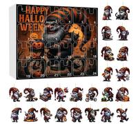 Halloween Advents Calendar 2025, Halloween 2D Gnome Countdown Calendars,24-Day Surprised Box,Home Kitchen Display,Party Supply Gift Ideas,Teens Boys Girls Kids (One Size)