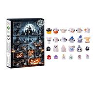 Halloween Advents Calendar 2025, Halloween 3D Countdown Calendars,24-Day Surprised Box,Collectible Doll Figures, Home Kitchen Display,Party Supply Gift Idea (D, One Size)