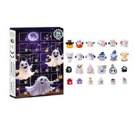 Halloween Advents Calendar 2025, Halloween 3D Ghos-t Countdown Calendar,24-Day Surprised Box,Collectible Doll Figures, Home Kitchen Display,Party Supply Gift Idea (C, One Size)
