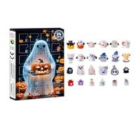 Halloween Advents Calendar 2025, Halloween 3D Ghos-t Countdown Calendar,24-Day Surprised Box,Collectible Doll Figures, Home Kitchen Display,Party Supply Gift Idea (E, One Size)