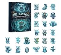 Halloween Adventt Calendar 2026 - Highland Bull 2D Flat Acrylic Pendants