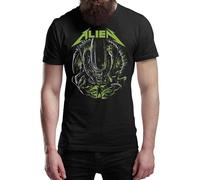 Halloween Alien T-Shirt Adults & Kids Sizes Black T-Shirts Horror Movie & Gaming Black L