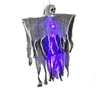 Halloween Appeso Scheletro Spettro Con Cranio Illuminato Facile Installare Decorazione Per Haunts House Party Illuminato Skull Ornamento Halloween Scheletro Per Il Partito