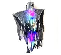 Halloween Appeso Scheletro Spettro Con Cranio Illuminato Facile Installare Decorazione Per Haunts House Party Illuminato Skull Ornamento Halloween Scheletro Per Il Partito