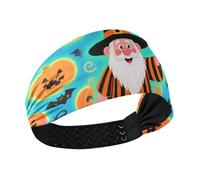 Halloween arancione zucca nano antiscivolo assorbire il sudore fascia elastica sudato fasce per allenamenti pallavolo uso quotidiano allenamenti