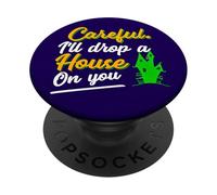 Halloween Attento, ti farò cadere una casa addosso Il detto PopSockets PopGrip Adesivo