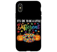 Halloween Autism Pumpkin It's OK To Be a Little Different Custodia per iPhone X/XS