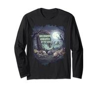 Halloween Axolotl Skeleton Ghost Spooky Wildlife Maglia a Manica