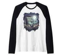 Halloween Axolotl Skeleton Ghost Spooky Wildlife Maglia con Maniche Raglan