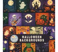 Halloween Backgrounds Scrapbook Paper: 20 Sheets Double-Sided Decorative Designs Cardstock, Scrap Book Paper for Scrapbooking, Junk Journal, Photo Album, DIY Crafts