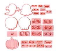 Halloween Baking Supplies, 30 Pieces Halloweens Stamps and Decorating Tools Set, Safe Baking Gadgets for Kids Party Fall Kitchen Christmas Holiday Home Projects