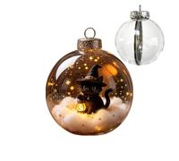 Halloween Balls Ornaments Fall Festive Lighted Delivering A Roma Decoration | Halloween Baubles Tree Ornaments for Homeowners Event Planners Porch Yard Front Door Classroom