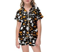 Halloween Bambina - casual da donna con pantaloncini stampati di Halloween, comodo da indossare tutti i giorni per tutte le stagioni