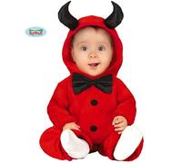 Halloween Bambino & Bimbo Bambino Demone Diavolo Costume Rosso Completo Nuovo Fg