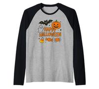 Halloween Bambino Ragno Caramelle Caramelle Fantasma Pipistrello Zucca Maglia con Maniche Raglan