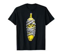 Halloween Banana Mummia Ritratto Frutta Grafica Halloween Maglietta