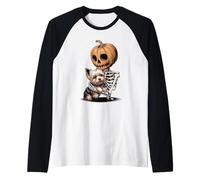 Halloween Bandana Yorkshire Terrier Terriers Yorkie Maglia con Maniche Raglan