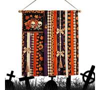 Halloween Banner, Rustic Fall Decoration, 68x76cm Funny Seasonal Party Sign