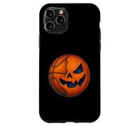 Halloween Basketball Pumpkin Spooky Creepy Basketball Player Custodia per iPhone 11 Pro