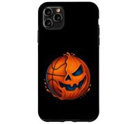 Halloween Basketball Pumpkin Spooky Creepy Basketball Player Custodia per iPhone 11 Pro Max
