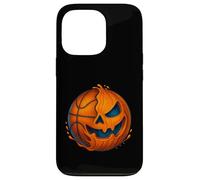 Halloween Basketball Pumpkin Spooky Creepy Basketball Player Custodia per iPhone 13 Pro