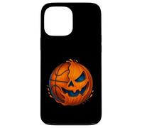 Halloween Basketball Pumpkin Spooky Creepy Basketball Player Custodia per iPhone 13 Pro Max