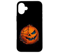 Halloween Basketball Pumpkin Spooky Creepy Basketball Player Custodia per iPhone 16 Plus