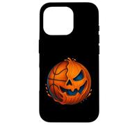 Halloween Basketball Pumpkin Spooky Creepy Basketball Player Custodia per iPhone 16 Pro