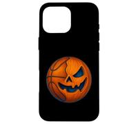 Halloween Basketball Pumpkin Spooky Creepy Basketball Player Custodia per iPhone 16 Pro Max