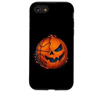 Halloween Basketball Pumpkin Spooky Creepy Basketball Player Custodia per iPhone SE (2020) / 7/8
