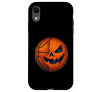 Halloween Basketball Pumpkin Spooky Creepy Basketball Player Custodia per iPhone XR
